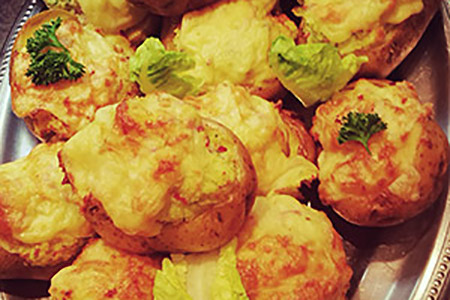Pomme De Terre Farcie Comte Lardons - plat cuisiné
