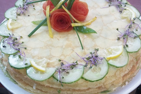gâteau de crêpes - entrée froide